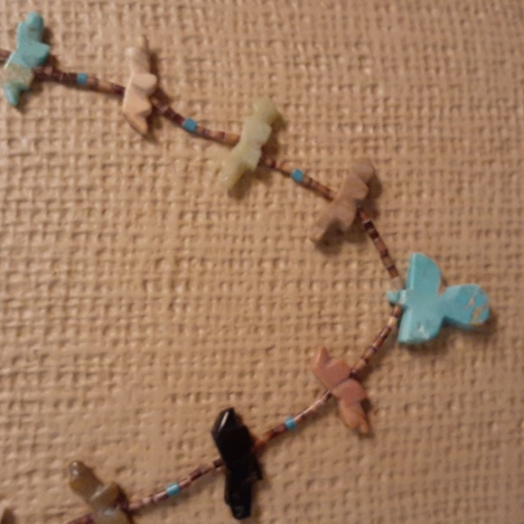 Jewelry - Sale! Vintage southwest style, handcrafted fetish necklace and earrings set!